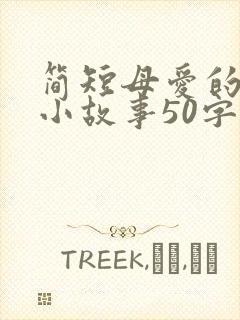 简短母爱的感人小故事50字