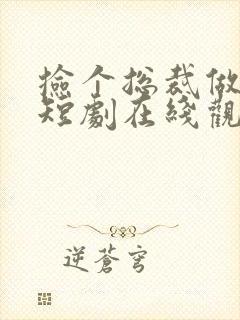 捡个总裁做老公短剧在线观看