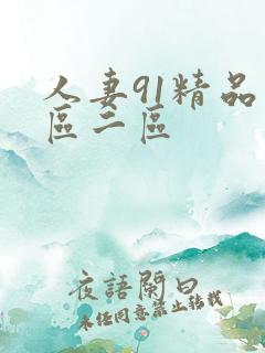 人妻91精品一区二区