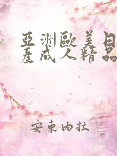 亚洲欧美日韩国产成人精品