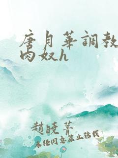 唐月华调教沦为肉奴h