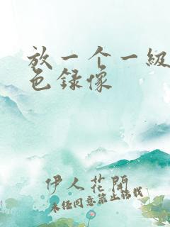 放一个一级的黄色录像