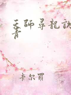 天师寻龙诀皮剑青