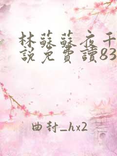 林苏苏夜千寒小说免费读83章