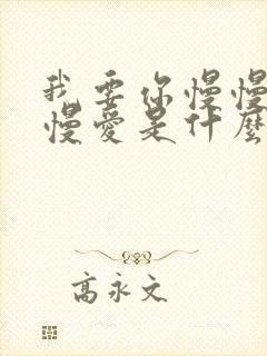 我要你慢慢来慢慢爱是什么歌