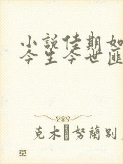 小说佳期如梦之今生今世匪我思存