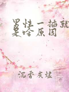 男性一插就想射是啥原因