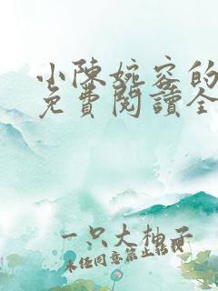 小陈婉容的小说免费阅读全文