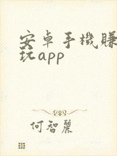 安卓手机赚钱试玩app