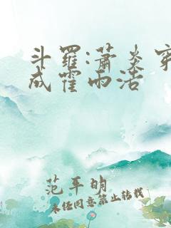 斗罗:萧炎穿越成霍雨浩