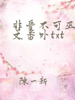 非爱不可巫哲全文番外txt