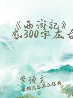 《西游记》读后感300字左右四年级