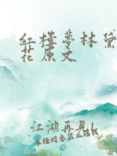 红楼梦林黛玉葬花原文