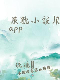 原耽小说用什么app