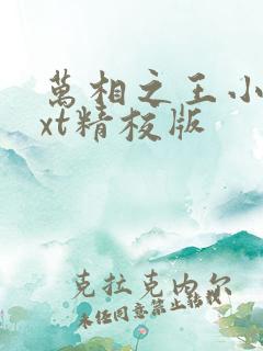 万相之王小说txt精校版
