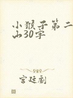 小猴子第二次下山30字