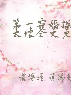 第一宠婚总裁别太坏全文免费