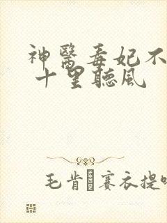 神医毒妃不好惹 十里听风
