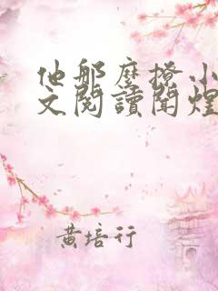 他那么撩小说全文阅读闻煜风