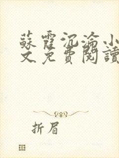 苏霞沉沦小说全文免费阅读