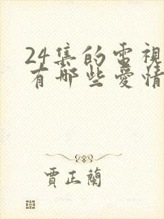 24集的电视剧有哪些爱情