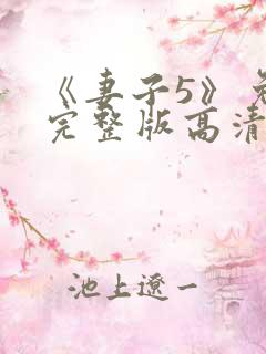 《妻子5》免费完整版高清韩剧在线观看