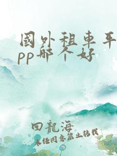 国外租车平台app哪个好