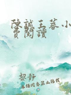 陈诚王蓉小说免费阅读