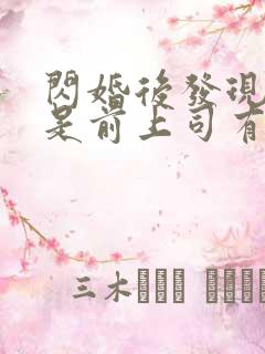 闪婚后发现老公是前上司有声讲书