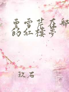 曹雪芹在哪里写的红楼梦