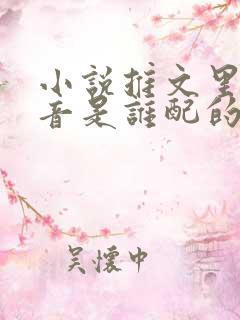 小说推文里的配音是谁配的