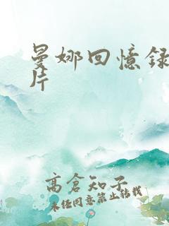 曼娜回忆录后继片