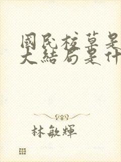 国民校草是女生大结局是什么