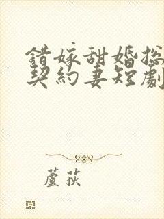 错嫁甜婚总裁的契约妻短剧