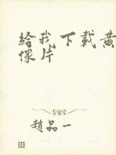 给我下载黄色录像片