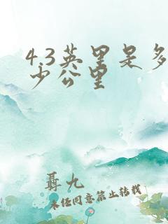 4.3英里是多少公里