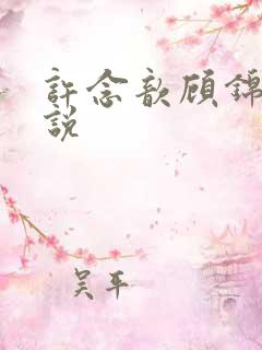 许念歆顾锦辰小说