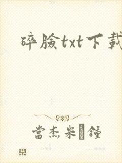 碎脸txt下载