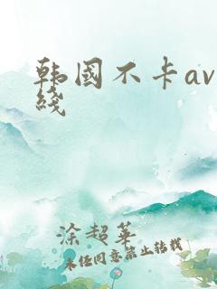 韩国不卡av在线