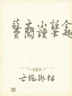 苏文小说全文免费阅读笔趣阁