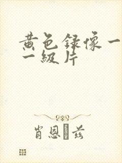 黄色录像一级片一级片