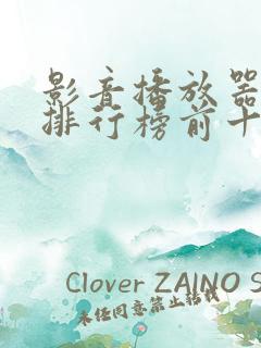 影音播放器品牌排行榜前十名