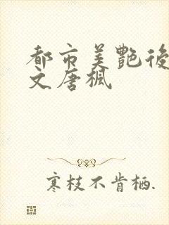都市美艳后宫全文唐枫