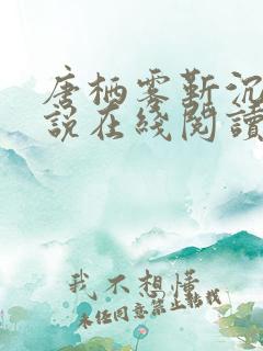 唐栖雾靳沉野小说在线阅读