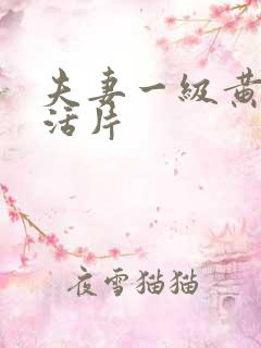 夫妻一级黄色生活片