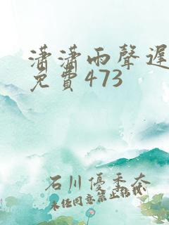 潇潇雨声迟全文免费473