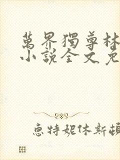 万界独尊林枫林小说全文免费阅读