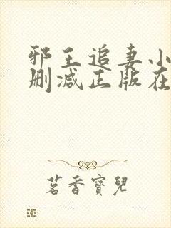 邪王追妻小说无删减正版在线阅读