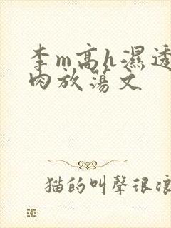 李m高h湿透纯肉放荡文
