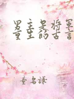 男主是将军女主重生的古言